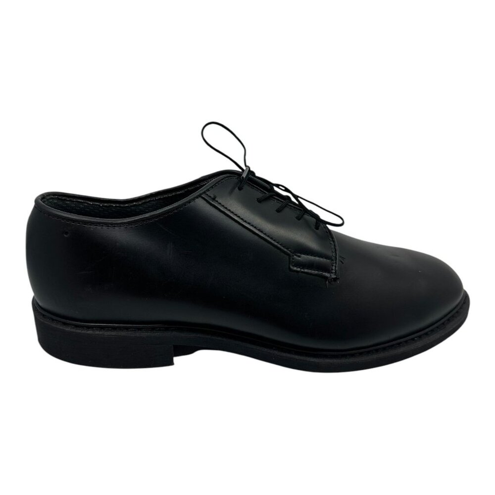Bates Men's Oxford Dress‎ Shoes Size 12 Black Leather Vibram Sole New Old Stock